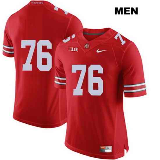 Branden Bowen Ohio State Buckeyes Authentic Mens Stitched  76 Nike Red College Football Jersey Without Name Jersey